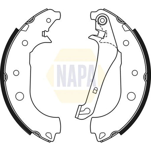 NAPA Brake Shoe Set Axle Kit NBS1088