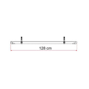 Fiamma Rail Plus Bike Rail Deep Black: Sturdy bike rail in deep black Fiamma - Bars 4 Cars