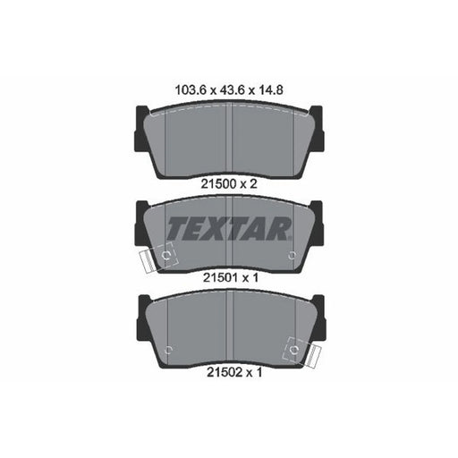 Textar Front Brake Pad Set 2150001