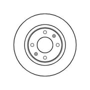 Abtex 2 x Front Brake Discs BD304V-x2
