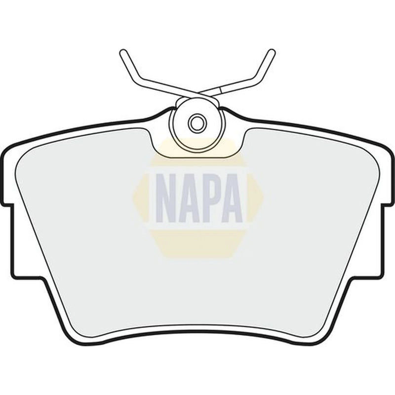 NAPA Rear Brake Pad Set fits Fiat Talento 2016 on 1.6