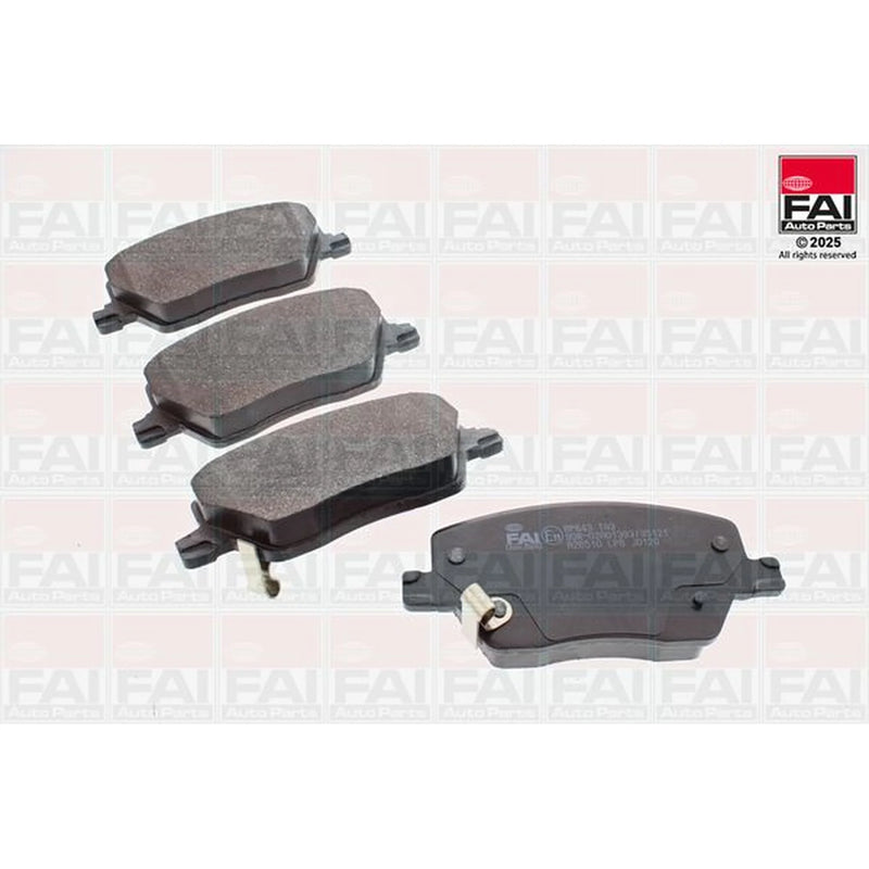 FAI Front & Rear Pads fits Fiat Tipo 2016-2020 1.6