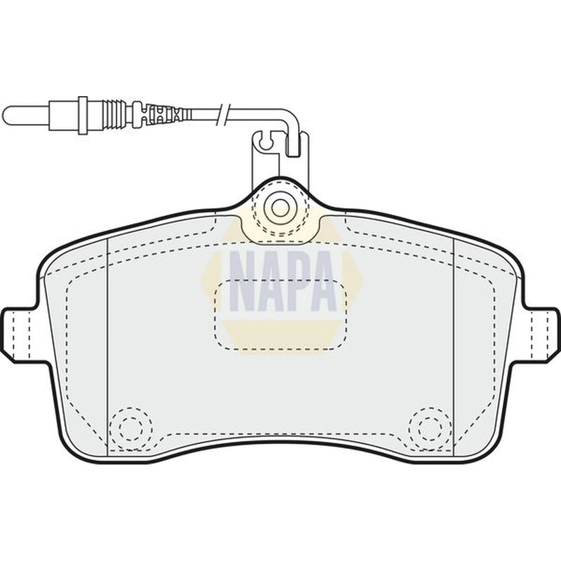 NAPA Front Brake Pad Set fits Peugeot 407 2004-2011 1.6 1.8 2.0