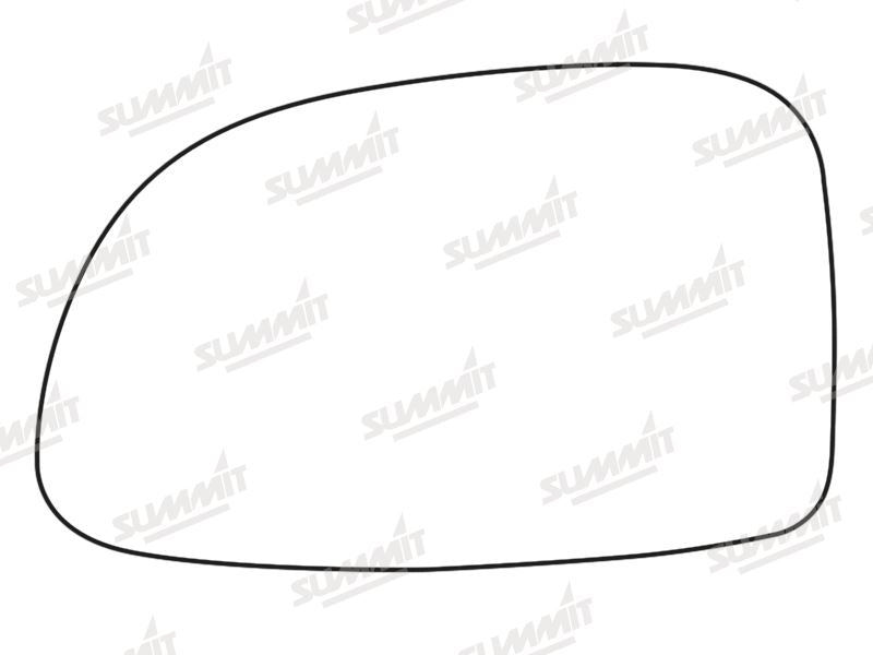 Summit Stick-On Standard Mirror Glass fits Daewoo Tacuma LHS Summit - Bars 4 Cars