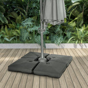 Dellonda Fillable Parasol Base, Water/Sand Fill 92L 4pc DG269 Dellonda - Dynamic Drive