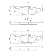 Bosch Front & Rear Pads fits Saab 9000 1984-1998 2.0 2.3 3.0