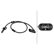 Hella ABS Wheel Speed Sensor Rear fits Mercedes-Benz Eqc 2019-2023 293.890