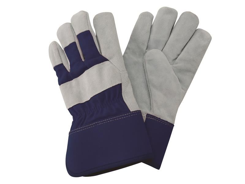 Kent & Stowe Navy Fleece Lined Rigger Gloves - Large Kent & Stowe - Town Tools