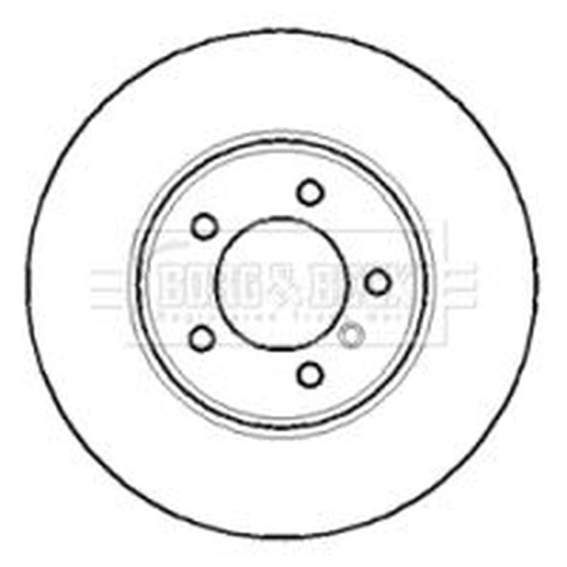 Borg & Beck Front Vented & Rear Vented Brake Discs & Pads fits BMW 5 2007-2010