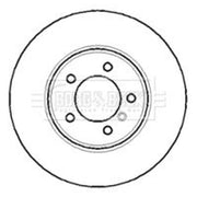 Borg & Beck Front Vented & Rear Vented Brake Discs & Pads fits BMW 5 2005-2010