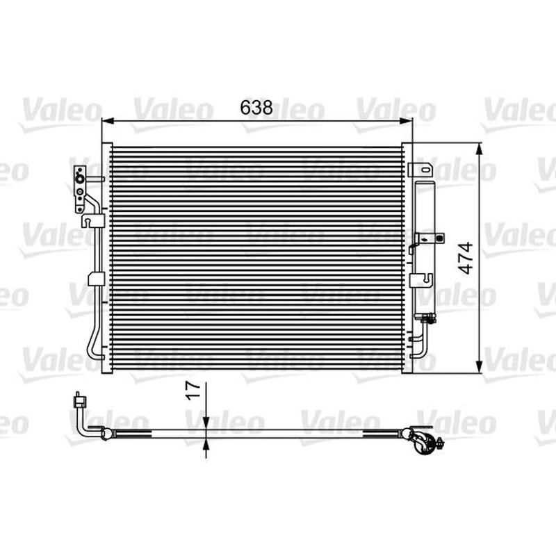 Valeo Air Conditioning Condenser 814424