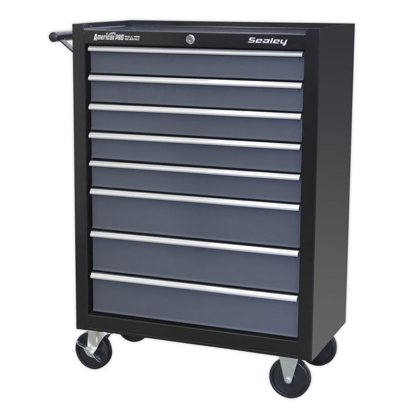 Sealey Rollcab 8 Drawer with Ball-Bearing Slides - Black/Grey Sealey  - Dynamic Drive