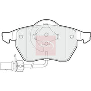 Apec Front Brake Pad Set fits Audi A4 B5 1995-2001 1.8 1.9 2.4 2.5 2.6 2.8