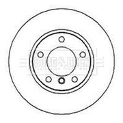 Borg & Beck Front Solid & Rear Solid Brake Discs & Pads fits BMW 3 1990-1999