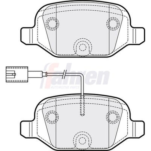 Fahren Rear Brake Pad Set FBP3278