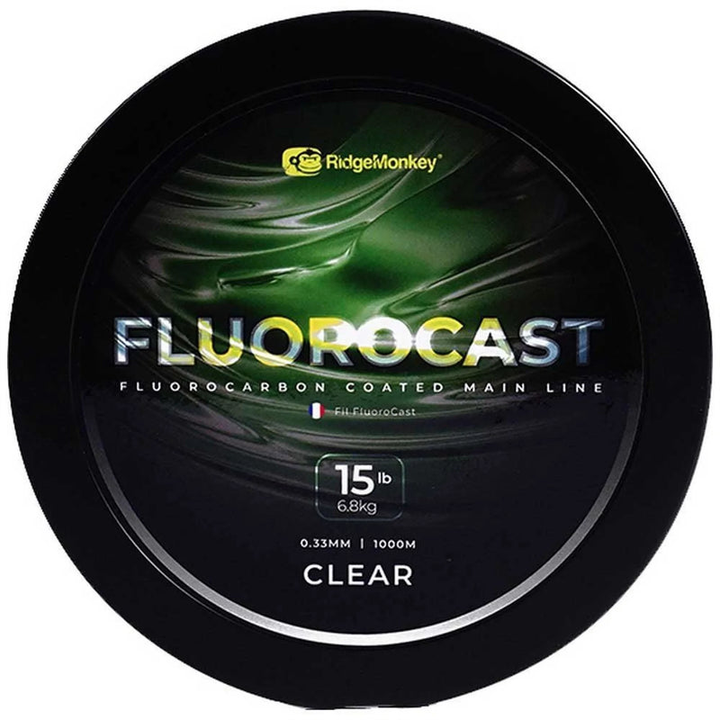 RidgeMonkey FluoroCast Fluoro Coated Mainline 0.37mm/18lb - RMT312