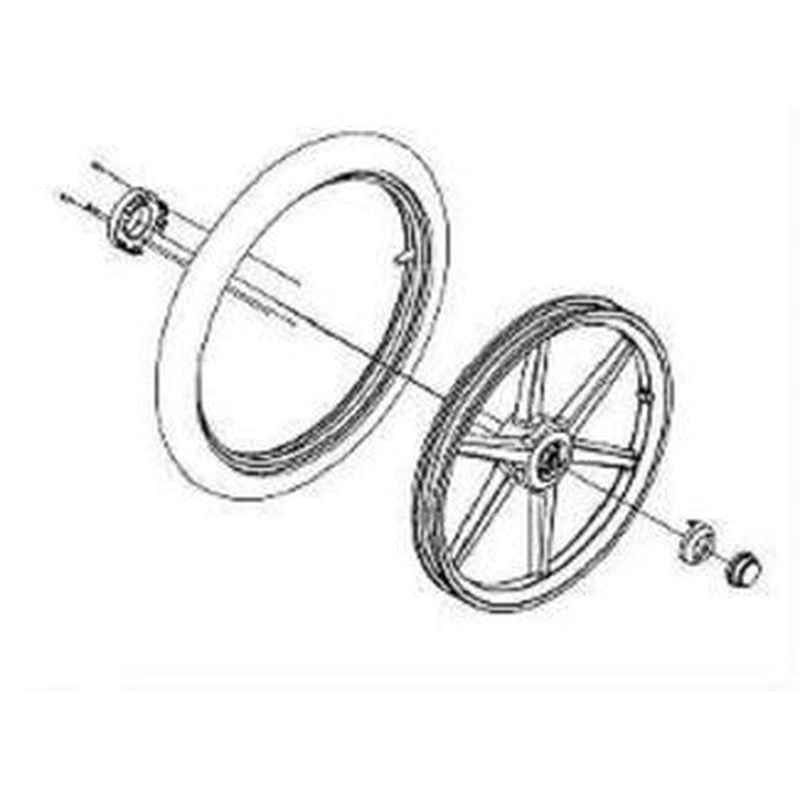 Thule 16" Rear Wheel Right - Thule Urban Glide 2 (2020-X) Replacement Part/Spare 1500054548 Thule - NN4 Online