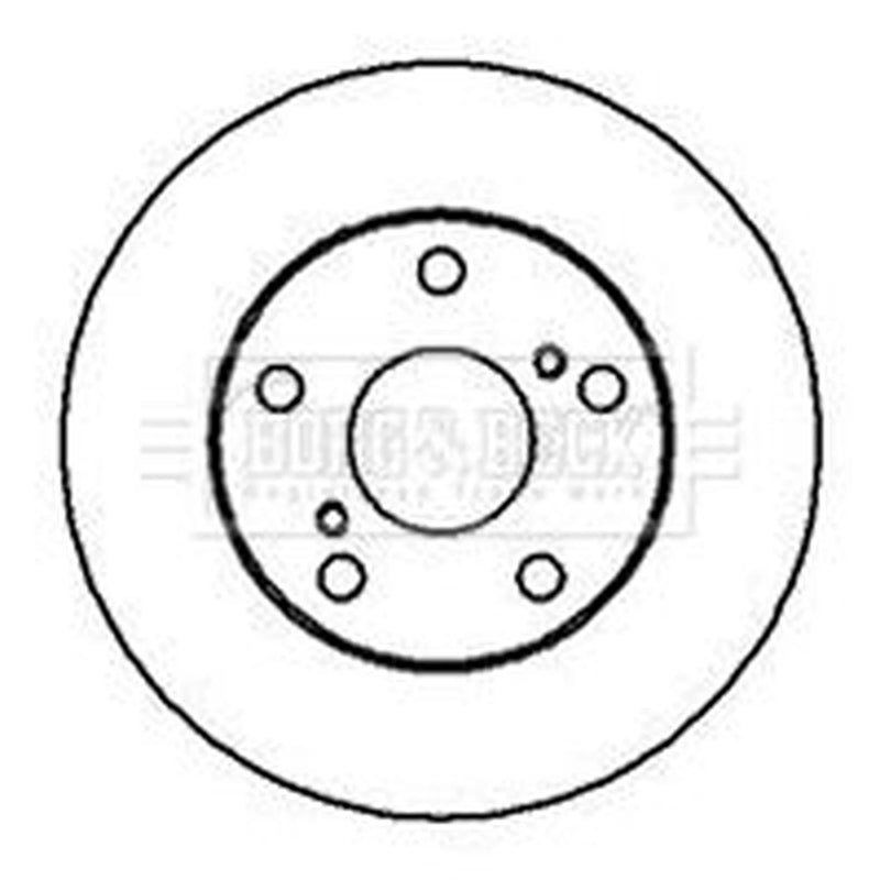 Borg & Beck Front Brake Vented Discs & Pads fits Toyota Camry 1996-2001 2.2