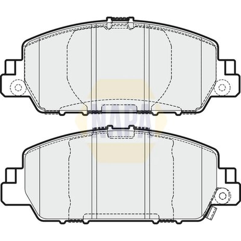 NAPA Front Brake Pad Set fits Honda Accord IX 2012 on 3.5