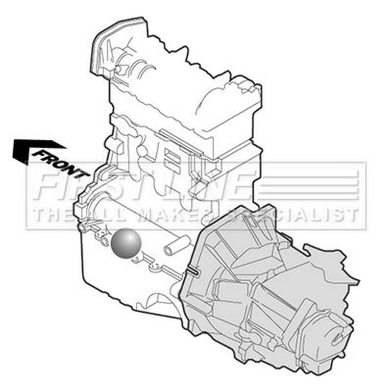 First Line Engine Mount Mounting fits BMW 5 2001-2010