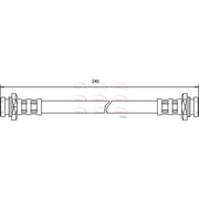 Apec Brake Hydraulic Hose Line Rear HOS3132