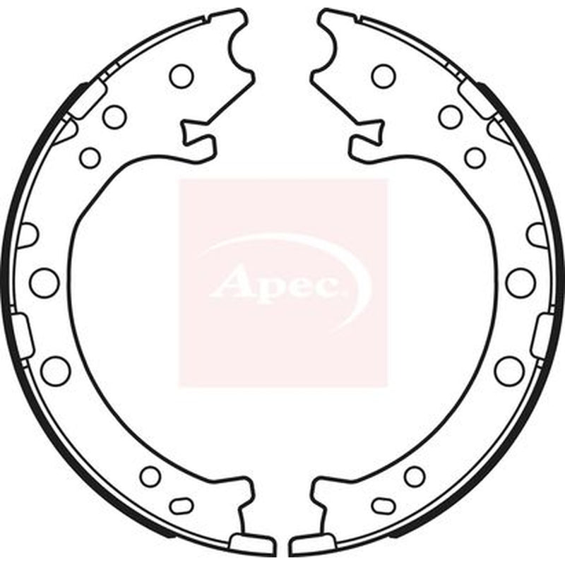 Apec Parking Brake Shoe Set fits Honda Cr-V 2001-2007 2.0 2.2