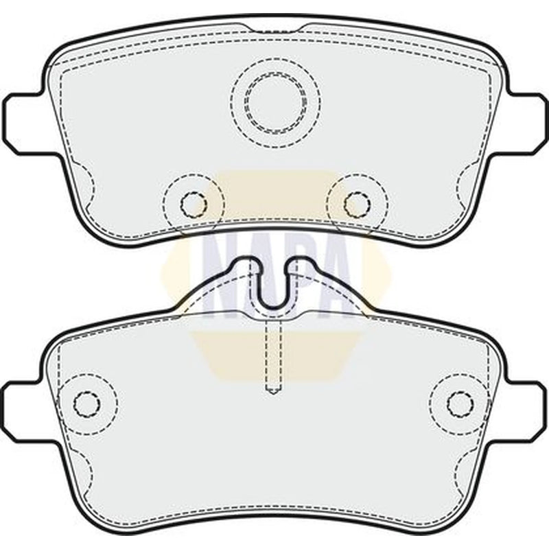 NAPA Rear Brake Pad Set fits Mercedes-Benz A-Class 2013-2018 176.052