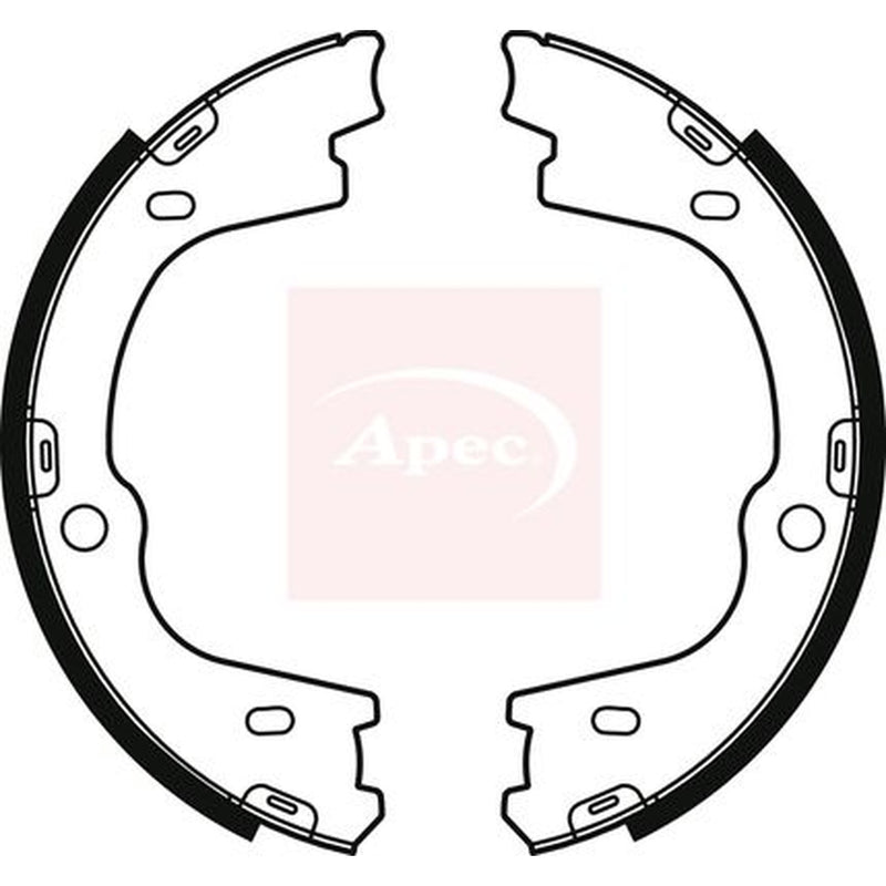 Apec Parking Brake Shoe Set fits Hyundai I800 Travel 2008 on 2.5
