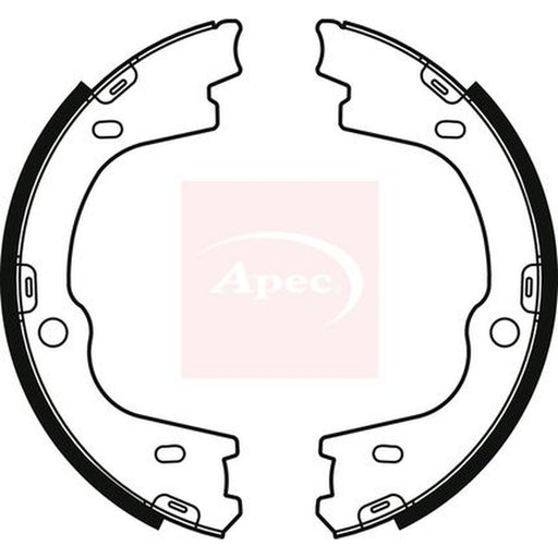 Apec Parking Brake Shoe Set fits Hyundai I800 Travel 2008 on 2.5