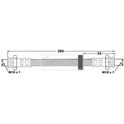 Borg & Beck Brake Hydraulic Hose Line Rear Right BBH6365