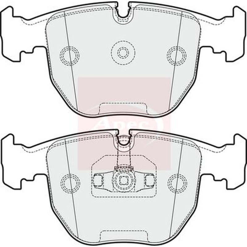 Apec Rear Brake Pad Set fits Rolls-Royce Dawn 2016-2017