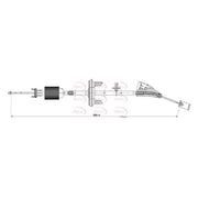 Apec Handbrake Cable Front CAB1656