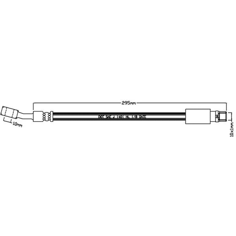 Juratek Brake Hydraulic Hose Line Right JBH1118