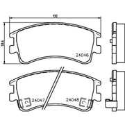 DON Front Brake Pad Set fits Mazda 6 2002-2007 2.0 2.3 3.0