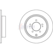 Fahren 2 x Solid Rear Brake Discs FBD6935-x2