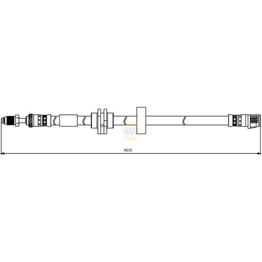 NAPA Brake Hydraulic Hose Line Front NBH1193