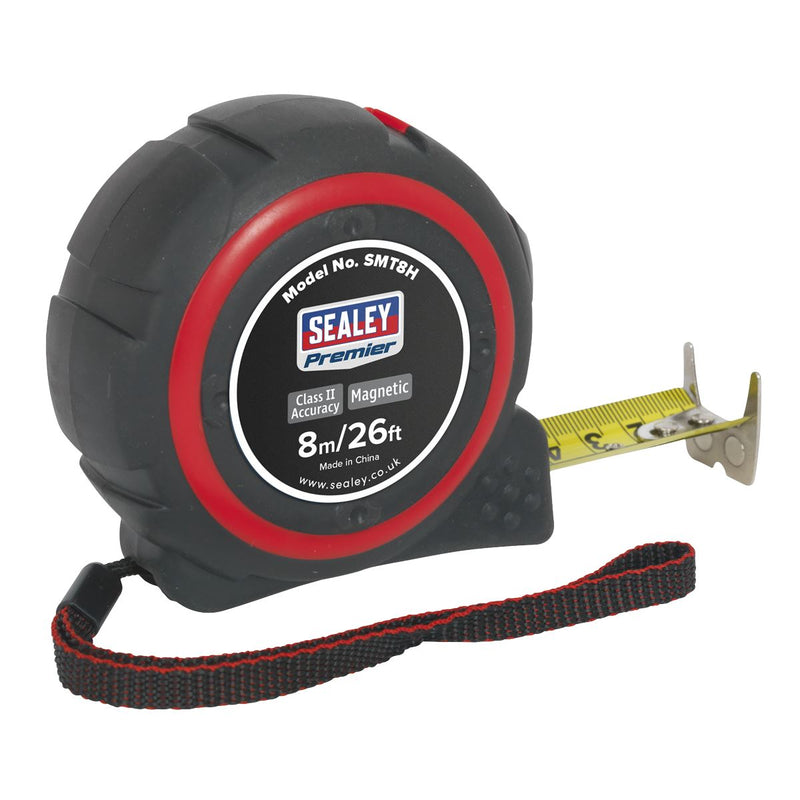 Sealey Heavy-Duty Tape Measure 8m(26ft) SMT8H Sealey - Dynamic Drive