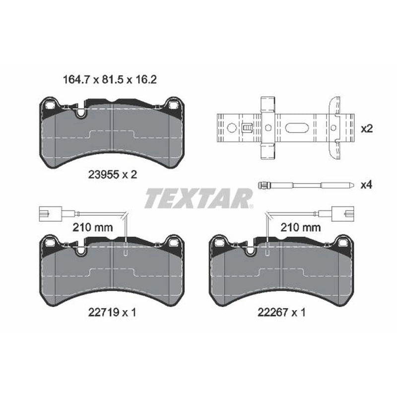 Textar Front Brake Pad Set 2395503
