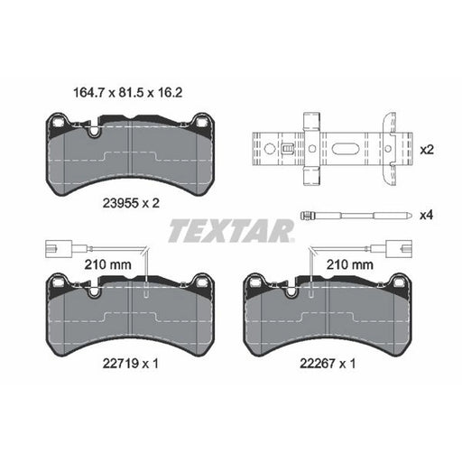Textar Front Brake Pad Set 2395503
