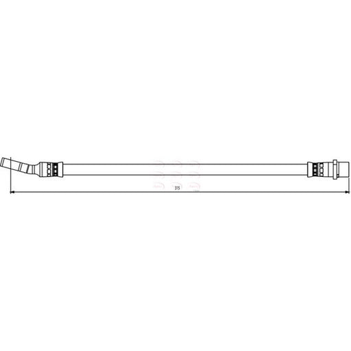 Apec Brake Hydraulic Hose Line Rear Right fits Saab 9-3 2002-2015