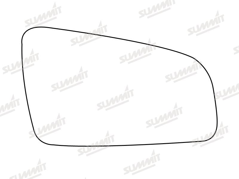 Summit Heated Base Plate With Standard Mirror Glass fits Vauxhall Zafira RHS Summit - Bars 4 Cars