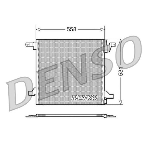 Denso Air Conditioning Condenser fits Mercedes-Benz M-Class 1998-2005