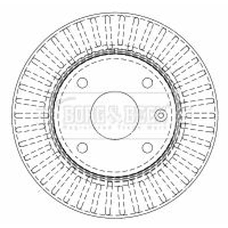 Borg & Beck Front & Rear Brake Discs & Pads fits Daewoo Nubira 2003-2004 1.4