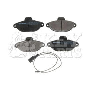 Key Parts 4 x Front Brake Pad Set fits Fiat 500 2007 on 1.2
