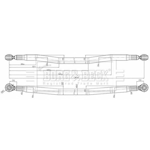 Borg & Beck Inner Rack End Right Joint Front Right BTR33147