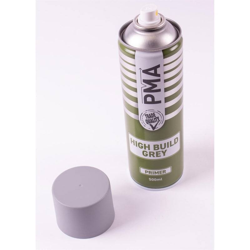 3x High Build Primer - 500ml Spray On Paint - Autotek Grey Aerosol High Coverage PMA - Dynamic Drive