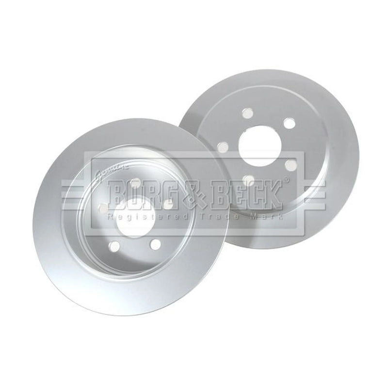Borg & Beck 2 x Solid Rear Brake Discs BBD4373-x2