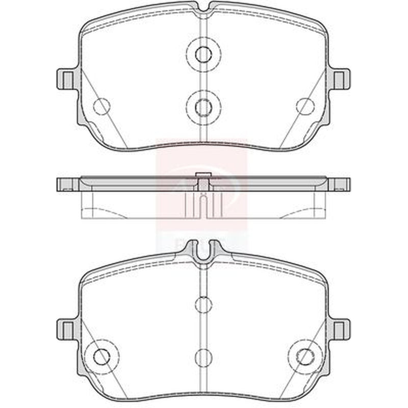 Apec Front Brake Pad Set fits Mercedes-Benz B-Class Sports Tourer 2018-2019