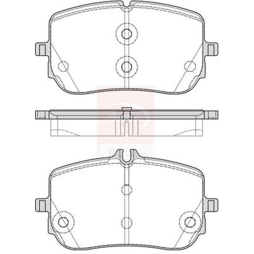 Apec Front Brake Pad Set fits Mercedes-Benz B-Class Sports Tourer 2018-2019