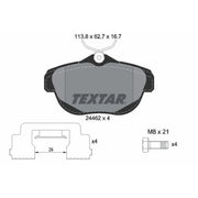 Textar Rear Brake Pad Set 2446201